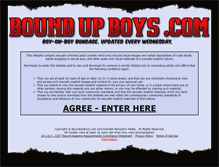 Tablet Screenshot of boundupboys.com